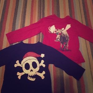 2 long sleeve shirts 2T