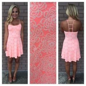 Pink ladder back dress