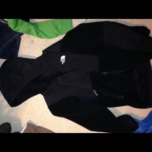 Hooded black north face