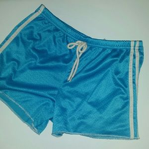 Blue athletic shorts