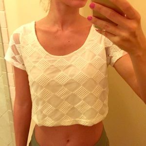 New w/ tag. White crop top