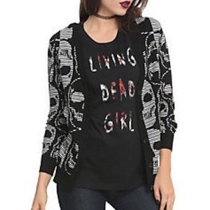Hot Topic Skull Cardigan 💀