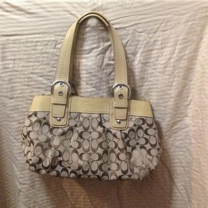 TAN COACH PURSE