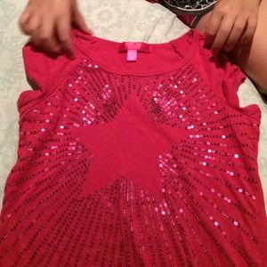 Sequin star shirt