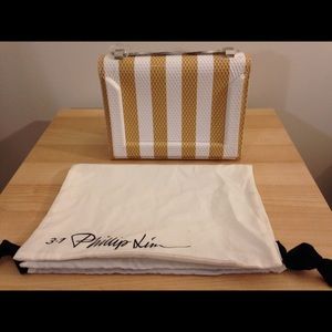 Beige Soleil Striped Mini Shoulder Bag (NEW)