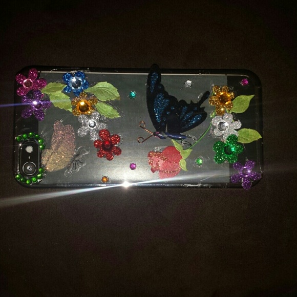 I phone 4  Kutie Crystal Case (Butterfly)