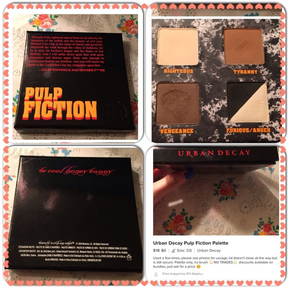 Urban decay pulp fiction palette / JCrew tank
