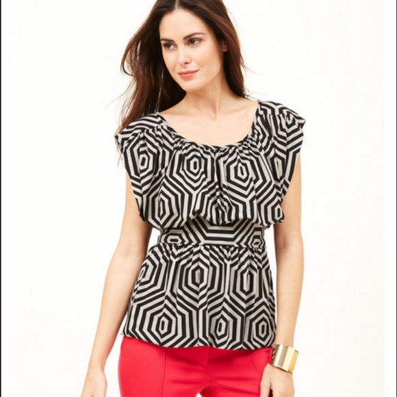 Tracy Reese tie waist blouse