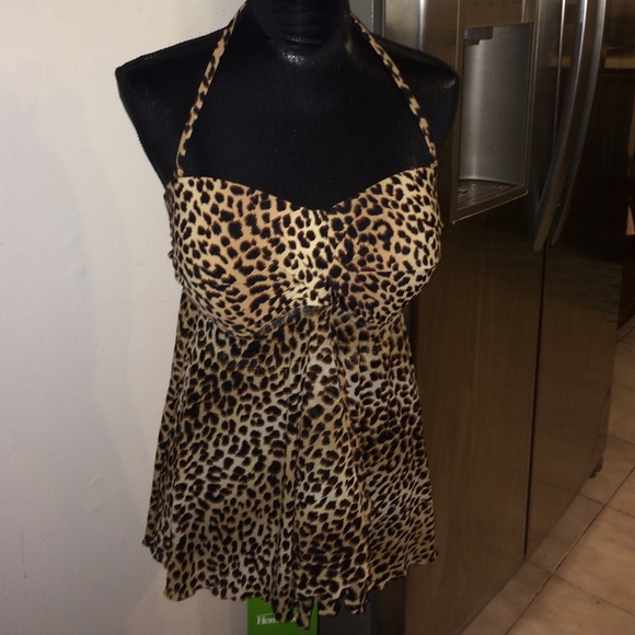 Flowy bathing suit top