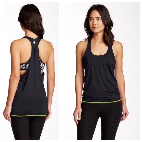 RESERVED NWT Trina Turk -Workout Tank with Bra - L
