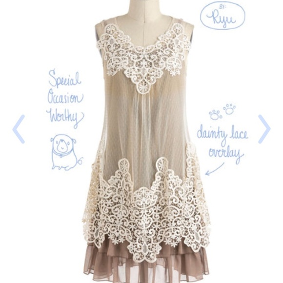 Modcloth Dreams & Sugar Dress (Lace, Crochet)