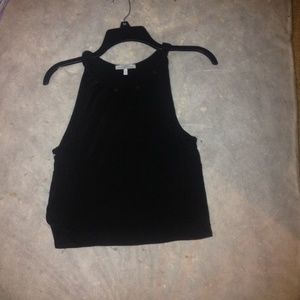Black crop top