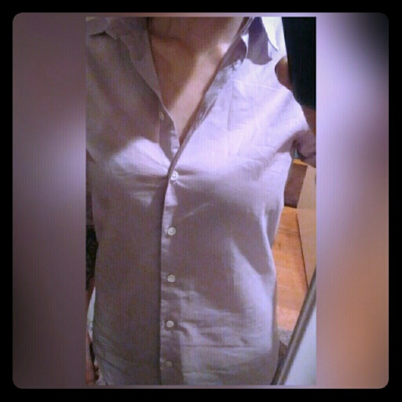NWT ATM lavender button up