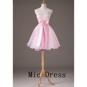 Pink Baby Doll Prom Dress