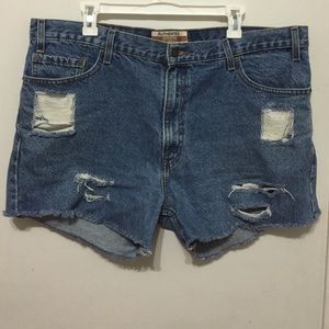 Distressed shorts