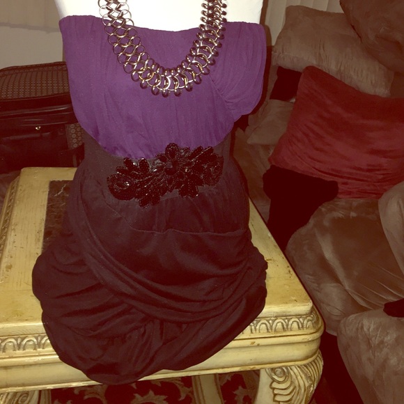 Black and purple dress - Picture 1 of 1