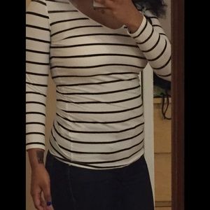 Discount Cheap Striped White Top