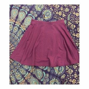 Maroon Forever 21 Skirt