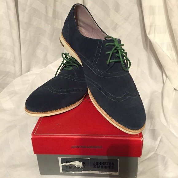 Navy Blue Johnston & Murphy Oxfords