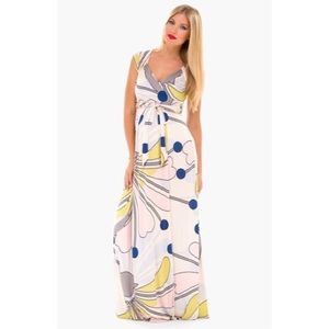 Olian Maternity Maxi Dress, S