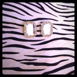 Mirrored statement earrings