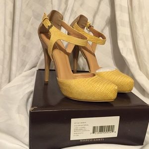 Marco Santi 5" Yellow heels
