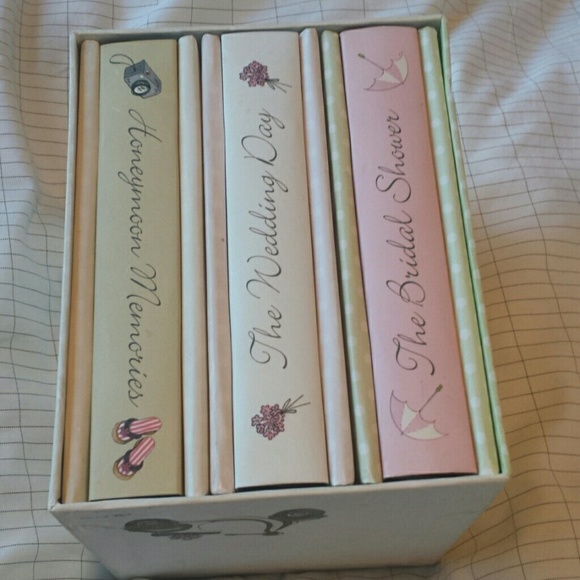 Three photo albums for wedding boxed set