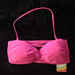pink Malibu bikini top