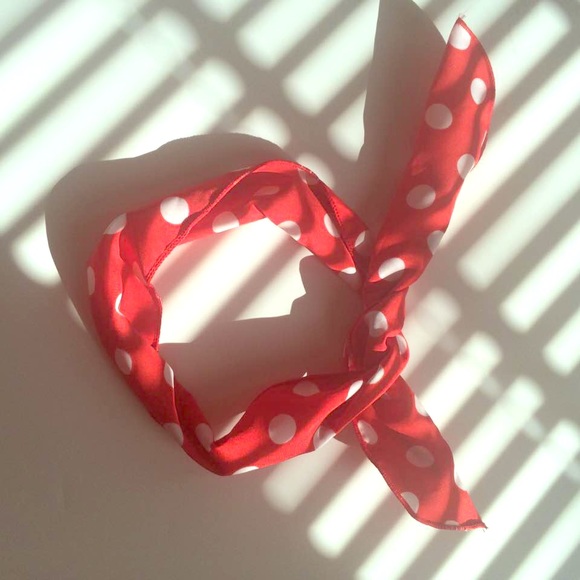 Red Polkadot Headband