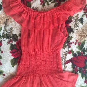 Orange shirt, worn once. Size L.