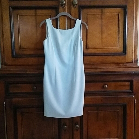 SALE -- sleeveless light, light, light blue dress - Picture 1 of 2