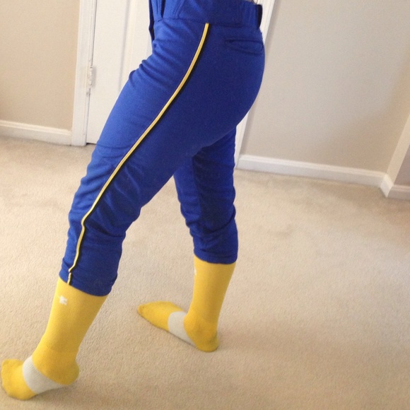 Blue women's baseball/softball pants