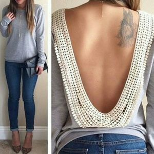 Backless Grey Top