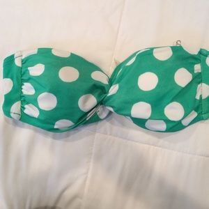 VS Twist Bandeau Bikini Top-Kelly Green
