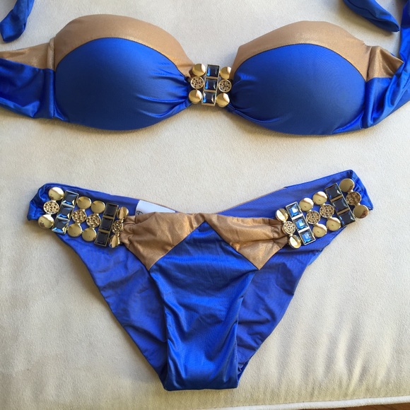 Beach bunny blue lagoon bikini set