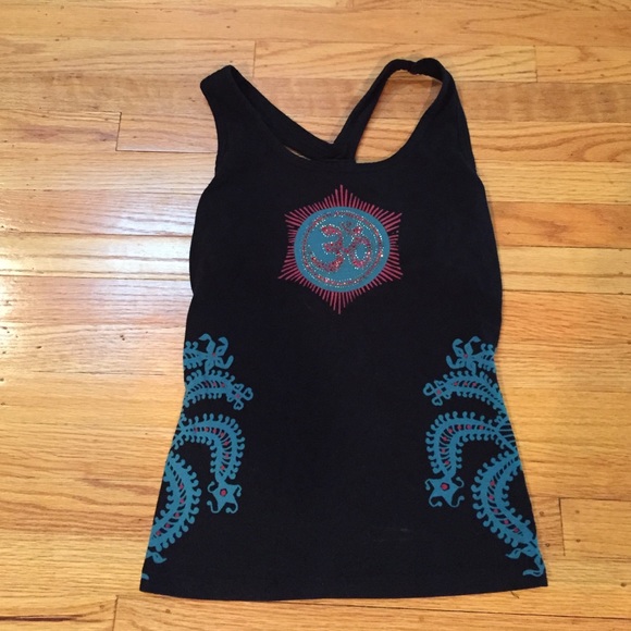 Pink lotus yoga top