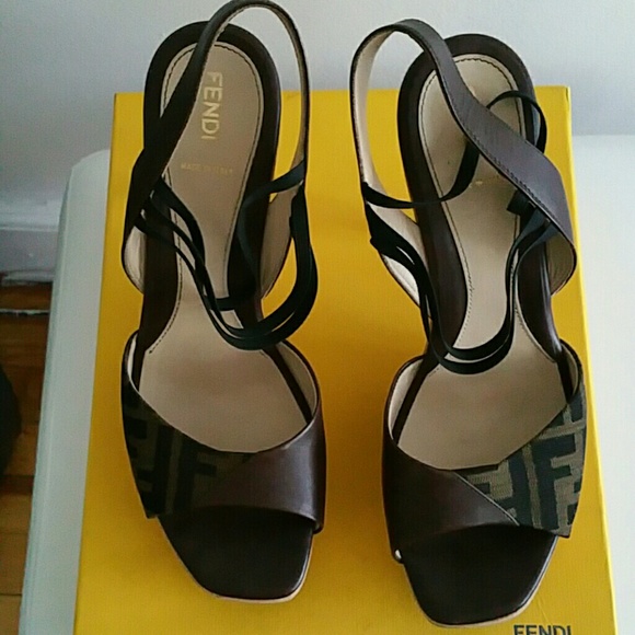 FENDI Shoes - 💖REDUCED 💯 AUTHENTIC FENDI ZUCCA SLINGBACK
