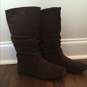 Nine West Suede Boots (Brown)