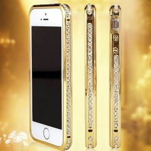 Luxury Gold Crystal Frame iPhone 5/5s Bumper Case