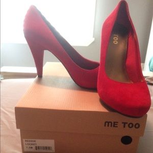 Me Too red heels