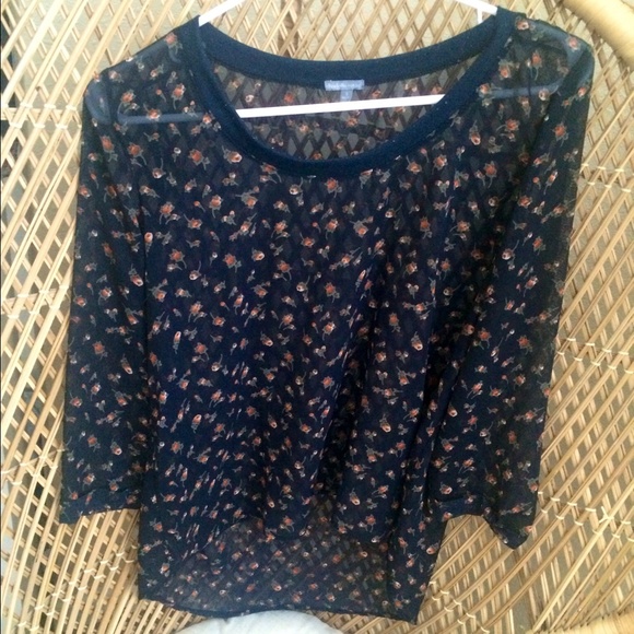 floral flowy shirt