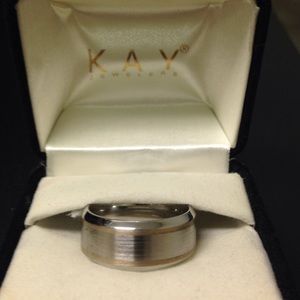 Brawn Cobalt men's Wedding Band Bioblu/Sterlingsil