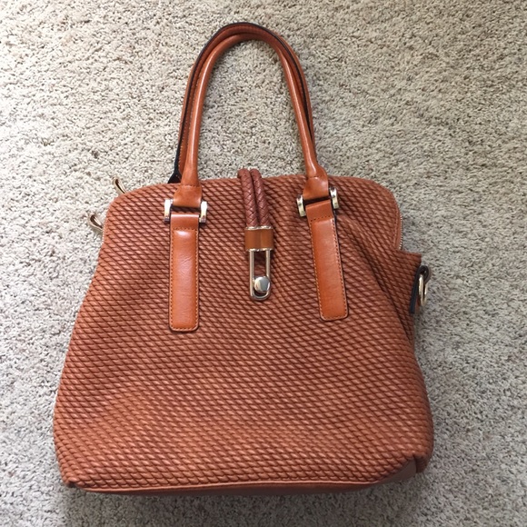 Brown leather purse