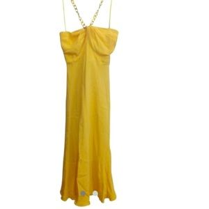 Lauren by Ralph Lauren dress w/ gold chain halter