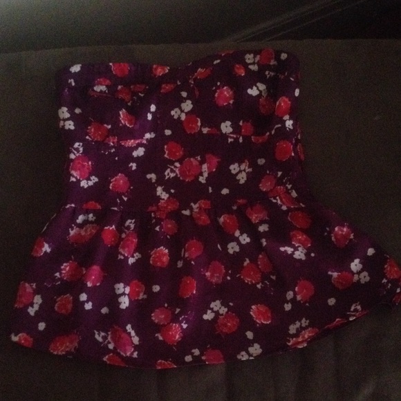 Strapless American eagle top