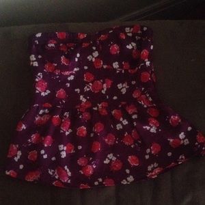 Strapless American eagle top