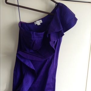 Bluish purplish short formal dress