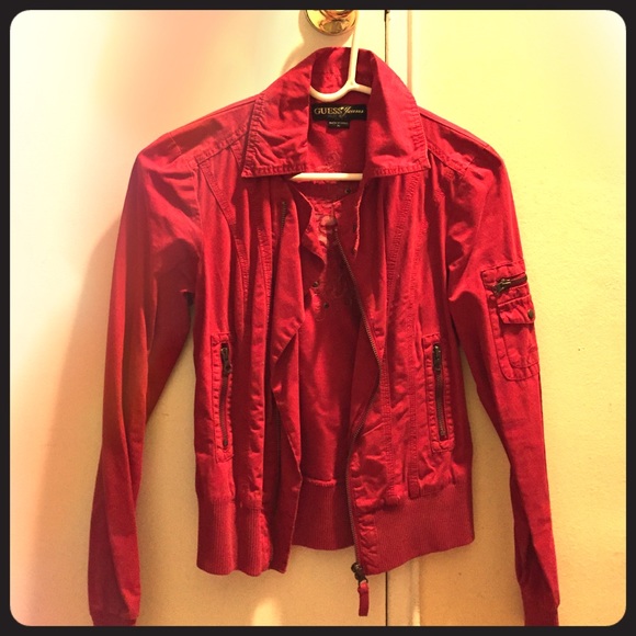 Red Guess Jacket, XS