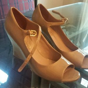 Franco Sarto Nude Wedges