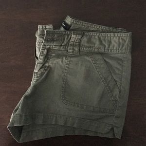 Army green Express shorts